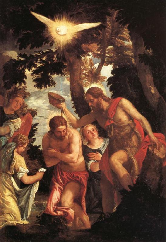 Paolo Veronese The Baptism of Christ oil painting image